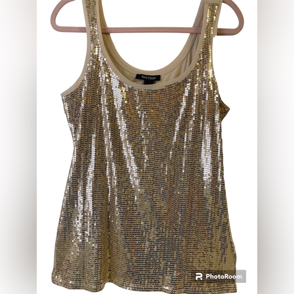 WHITE BLACK BLOUSE CREAM L